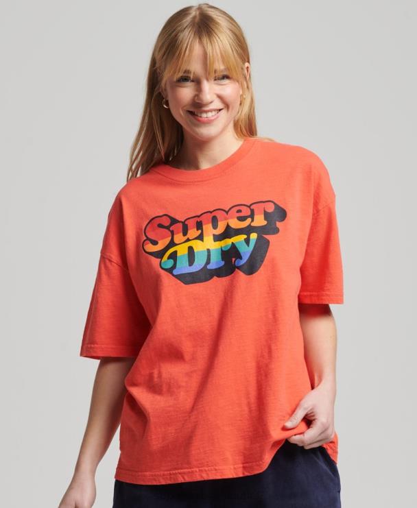 Superdry camiseta listrada cali vintage roupas laranja mulheres LHZ0Z6189  [LHZ0Z6189] : Icônico e streetwear - Superdry Brasil outlet, Superdry t  shirt captura a cultura de rua e abraça o estilo de vida